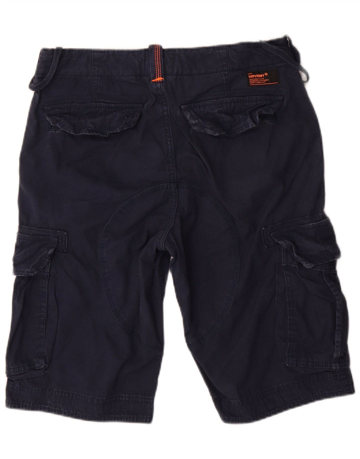 Superdry Short Cargo Slim W30 Homme Bleu Marine Moyen Coton