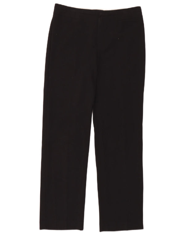 Marks & Spencer Pantalon droit décontracté pour femme UK 10 Small W32 L30 Noir
