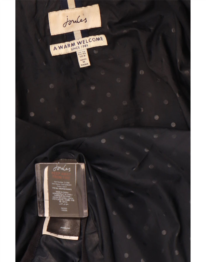 JOULES Veste matelassée pour femme UK 12 Medium Noir Polyester