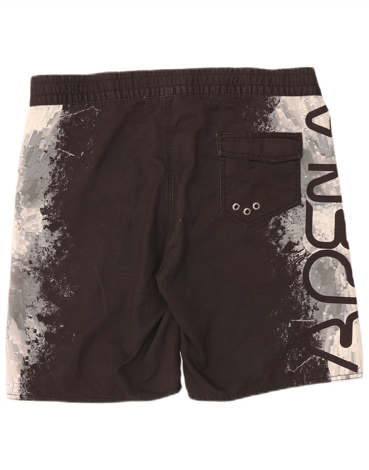 ARENA Short de Bain Graphique Homme Noir Moyen Polyester Colorblock