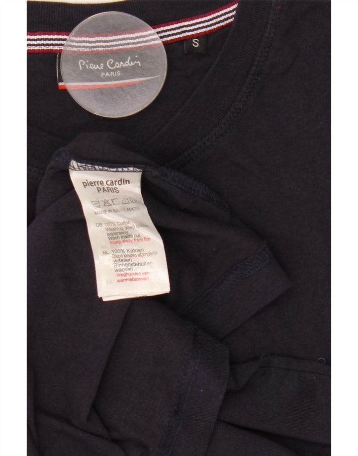 Pierre Cardin Haut Homme Manches Longues Petit Coton Bleu Marine