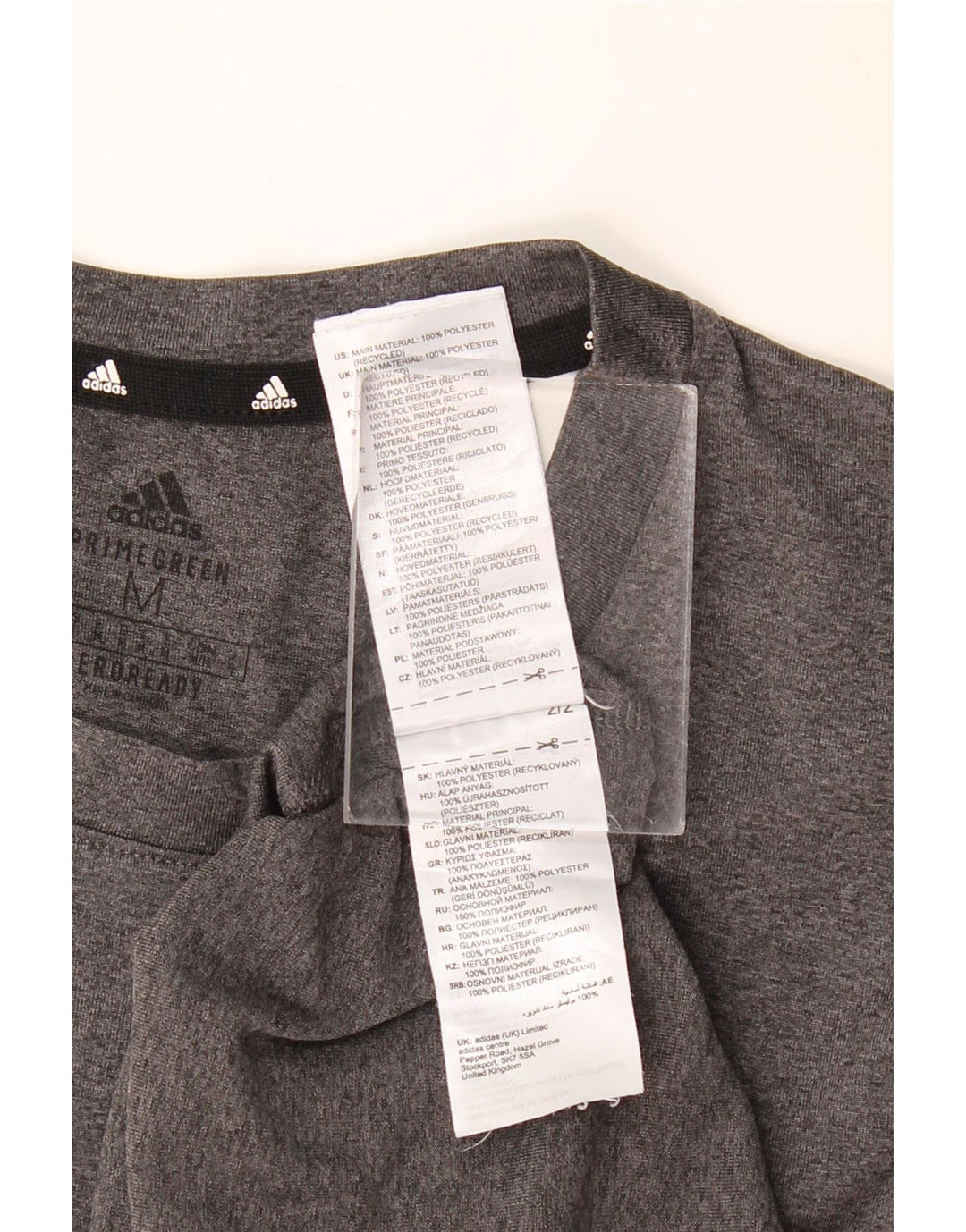 ADIDAS Tee-Shirt Aeroready Graphic Homme Gris Moyen Polyester