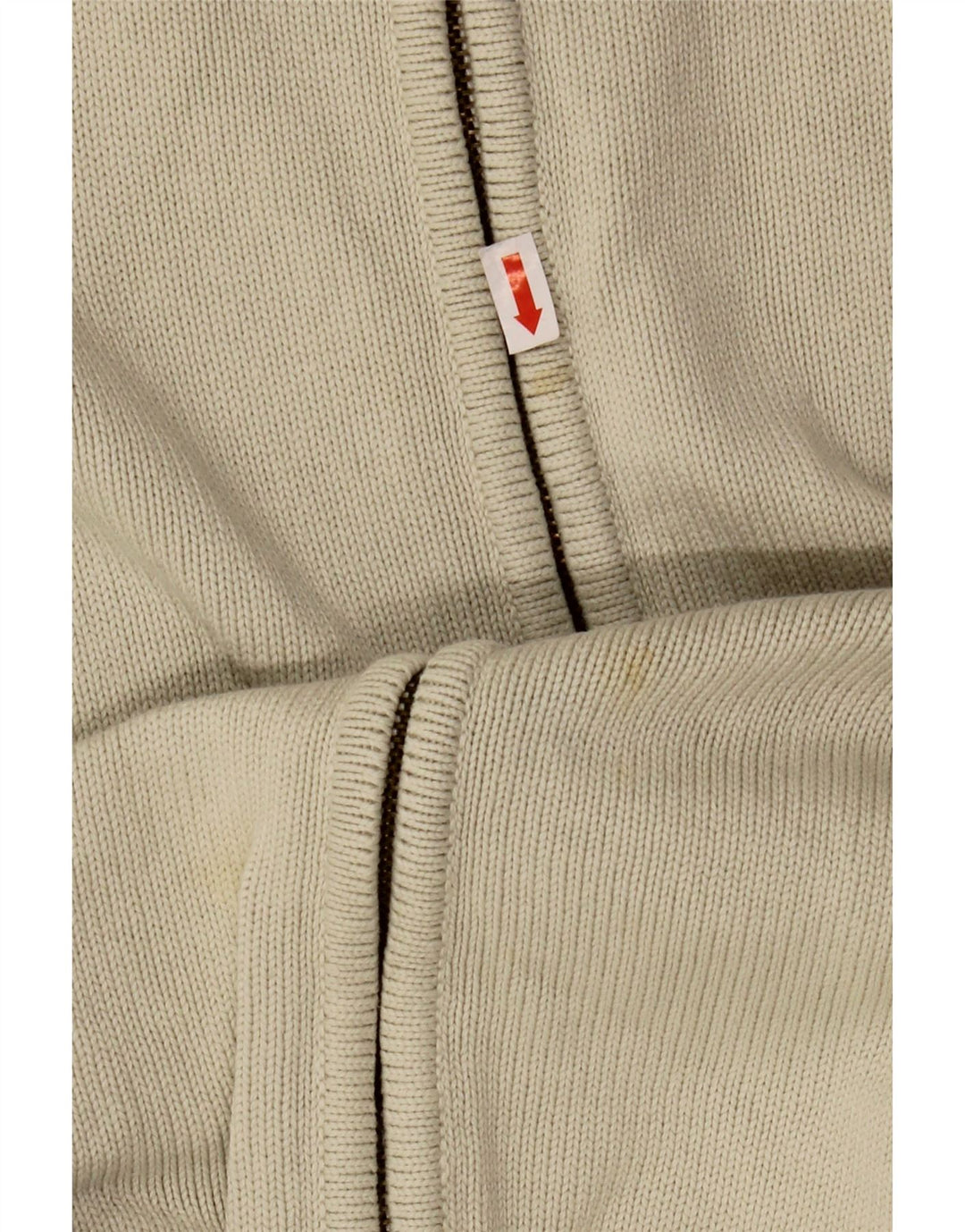 Zara Homme Cardigan Pull XL Blanc Cassé Coton