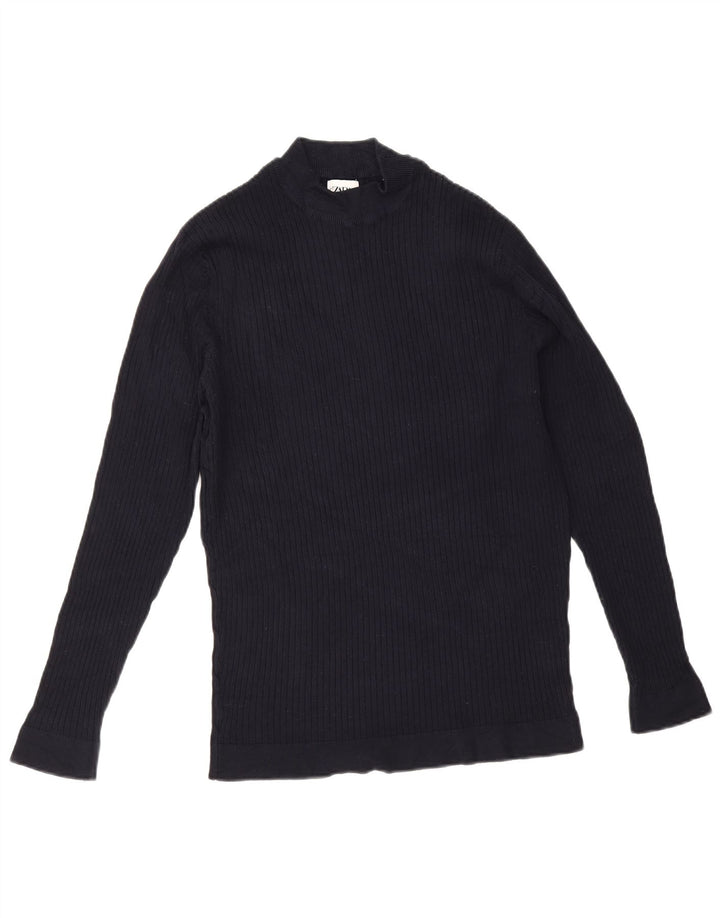 Zara Pull Col Roulé Homme XL Bleu Marine