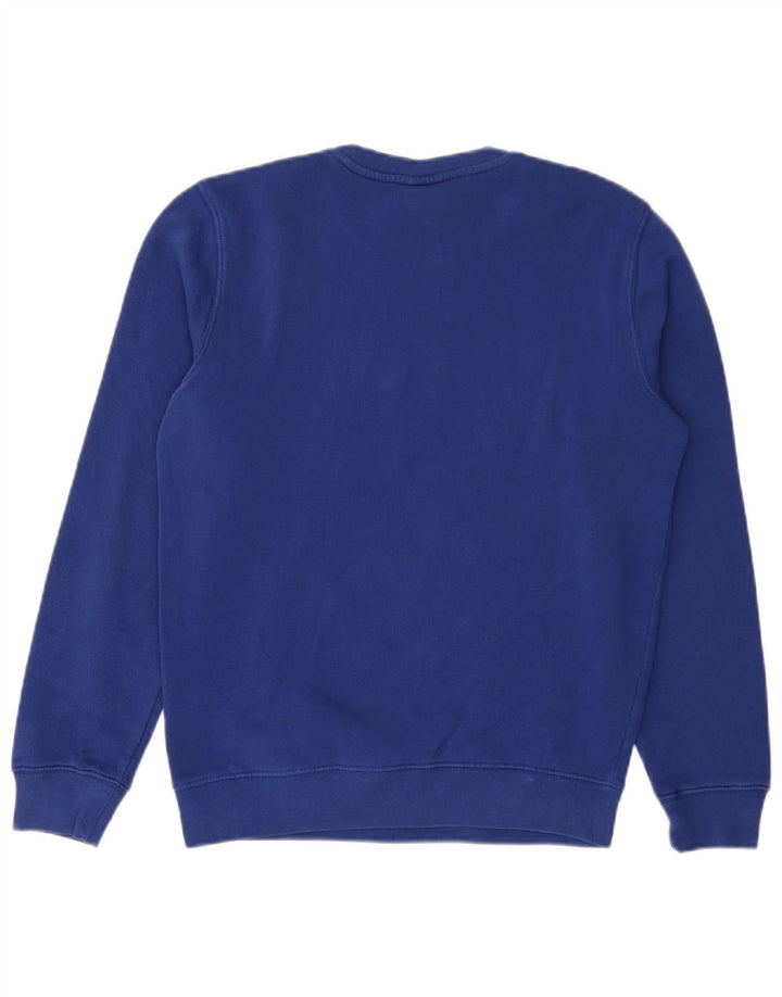 CHAMPION Sweat-Shirt Graphique Homme Petit Bleu Coton