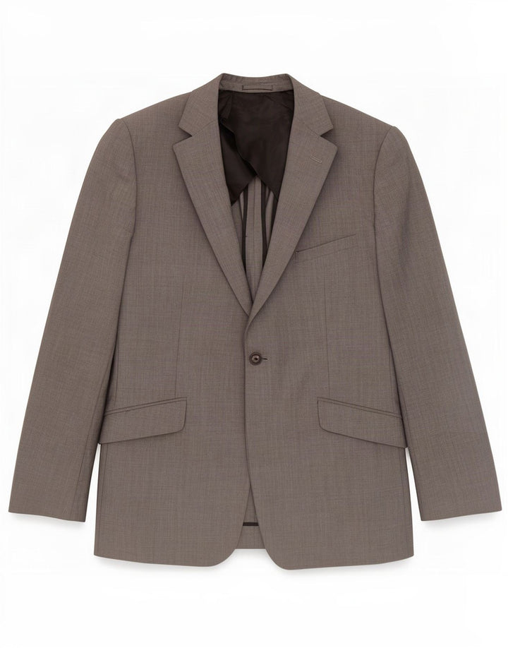 Reiss Veste Blazer 1 Bouton Homme UK 42 XL Gris Laine
