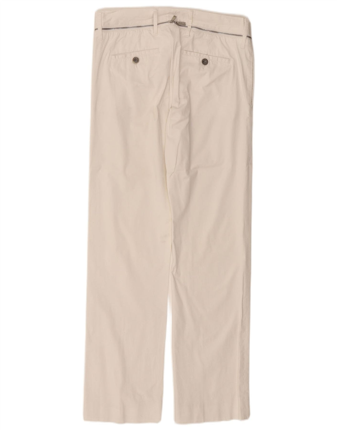 RICHMOND Pantalon décontracté droit pour femme IT 46 Large W32 L31 Blanc