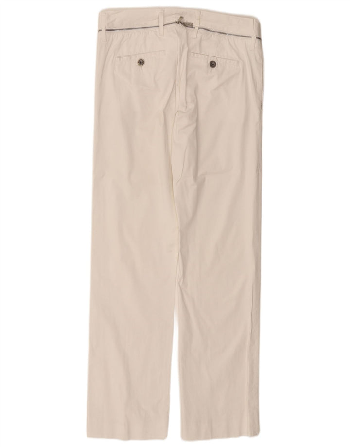 RICHMOND Pantalon décontracté droit pour femme IT 46 Large W32 L31 Blanc