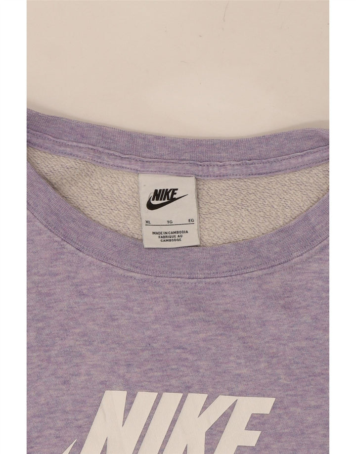 NIKE Womens Oversized Sweatshirt Jumper UK 18 XL Pink Cotton Vintage Nike and Second-Hand Nike from Messina Hembry 