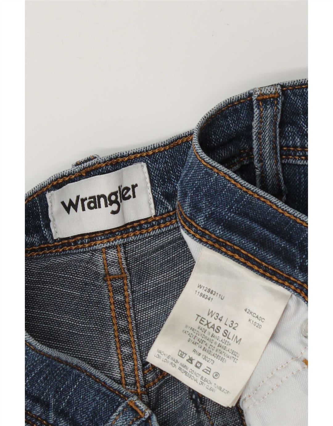 Wrangler Jean Slim Homme W34 L32 Bleu Coton
