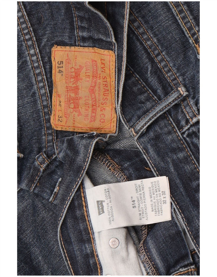 Levi's Jean Droit 514 Homme Bleu W32 L32 Coton