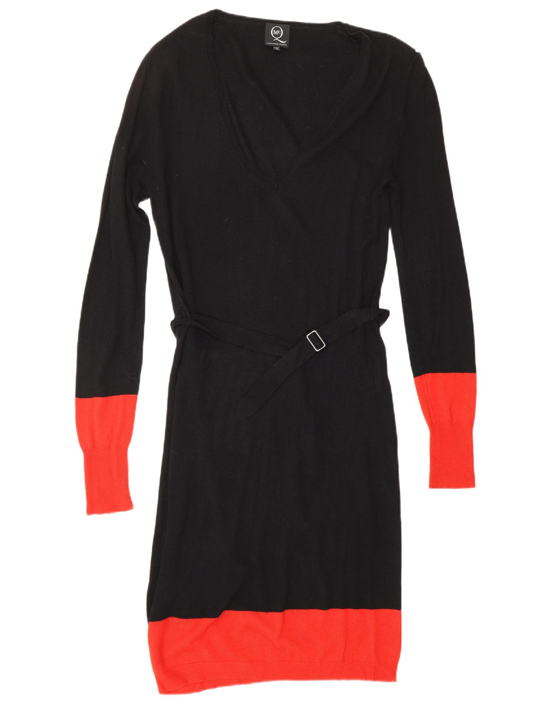 ALEXANDER MCQUEEN Robe Pull Femme IT 42 Medium Noir Viscose Designer