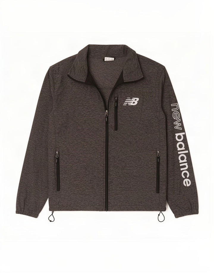 New Balance Veste de Survêtement Graphique Homme Petit Gris Moucheté Polyester
