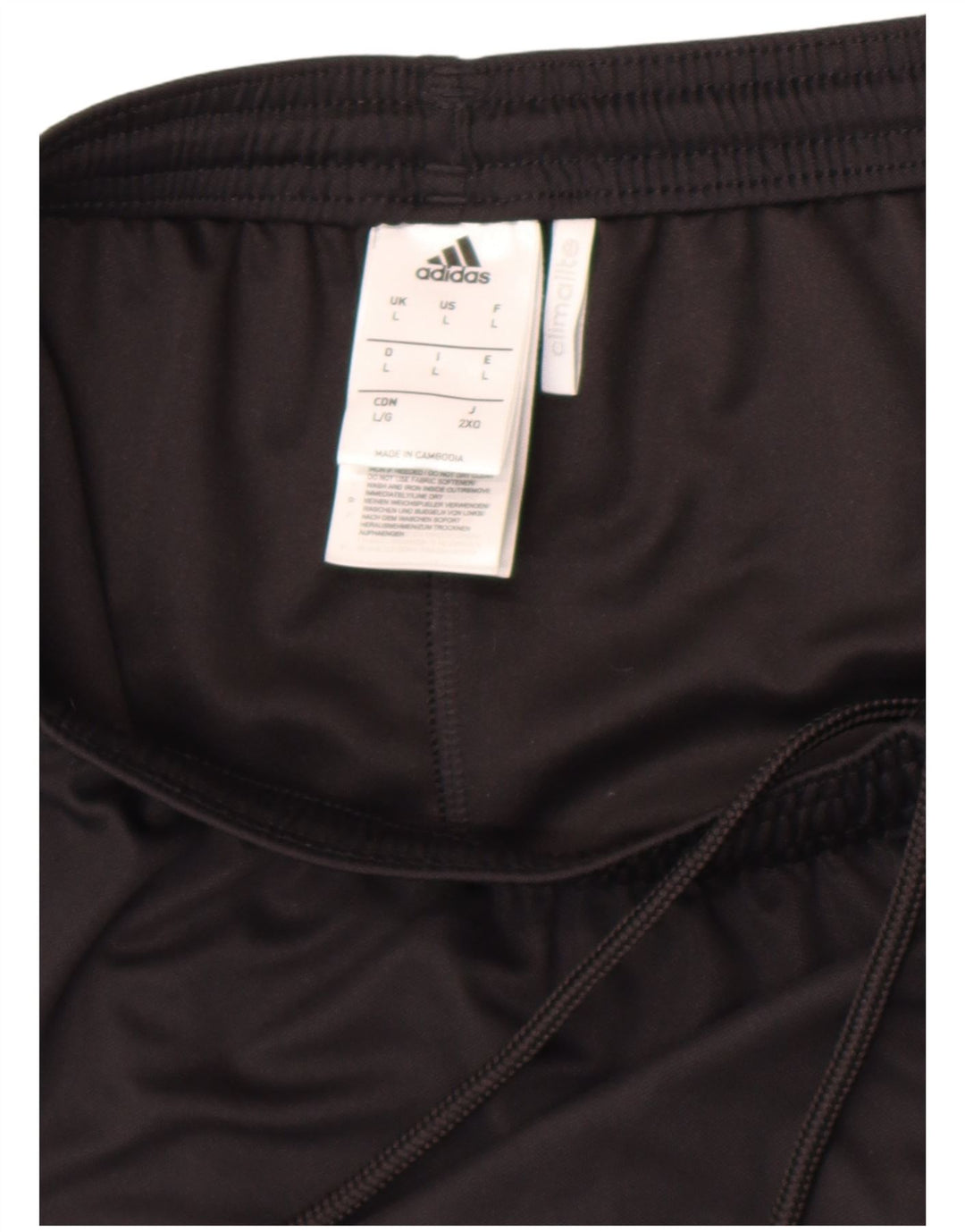 Adidas Short de sport Climalite pour homme, grand, noir, polyester
