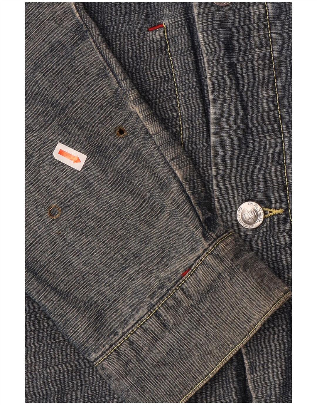 North Sails Veste en jean pour homme UK 40 Large Bleu marine Coton