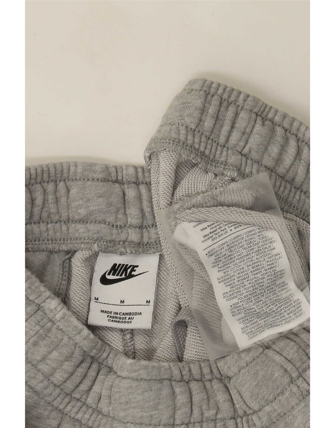 Nike Pantalon de survêtement pour homme en coton moucheté gris moyen