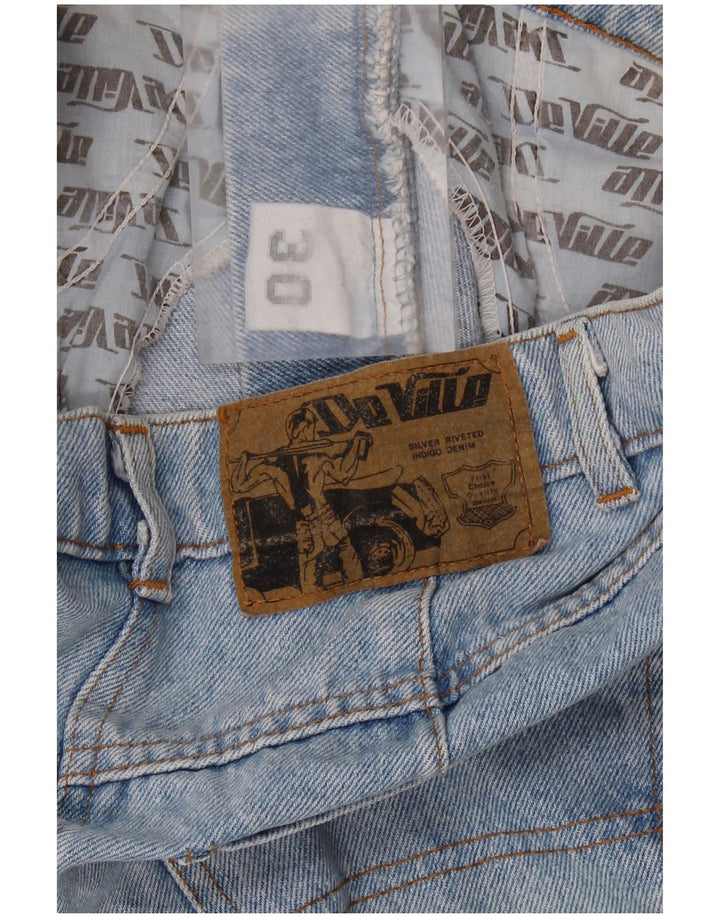 DE VILLE Jupe en Jean Femme W30 Coton Bleu Moyen