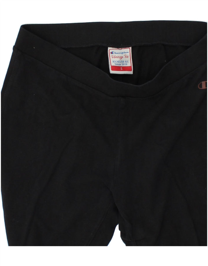 CHAMPION Womens Heritage Fit Leggings Small  Black Vintage Champion and Second-Hand Champion from Messina Hembry 