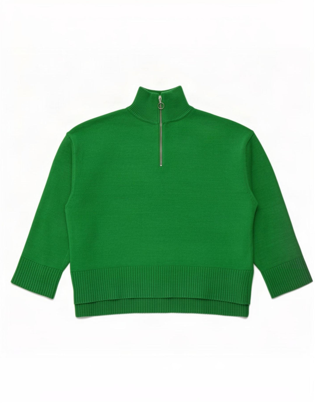 Zara Pull col zippé pour femme UK 16 Large Vert