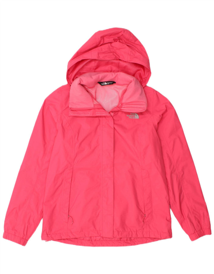 THE NORTH FACE Womens Hooded Rain Jacket UK 14 Medium Pink Nylon