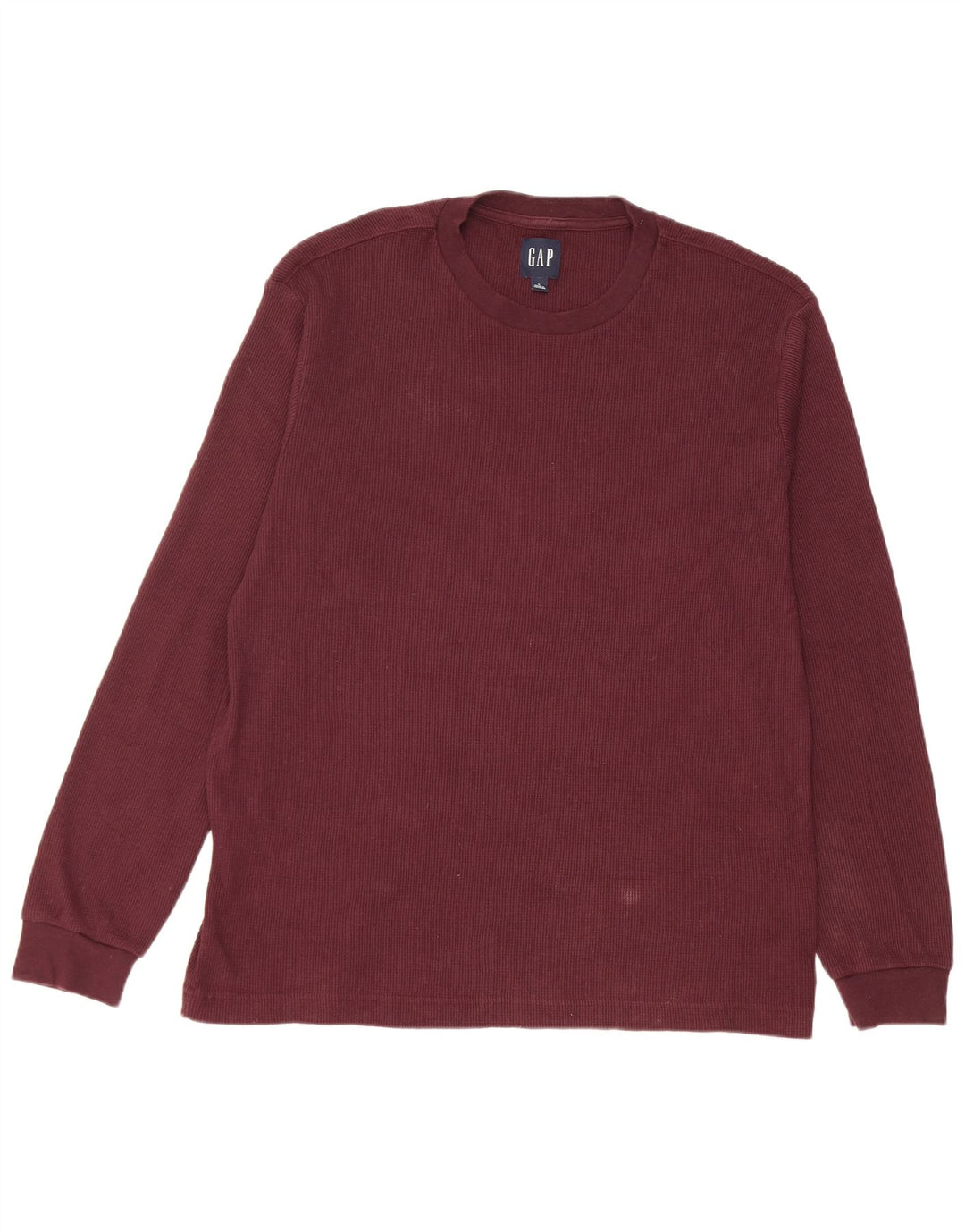 Gap Haut Homme Manches Longues Coton Bordeaux Moyen