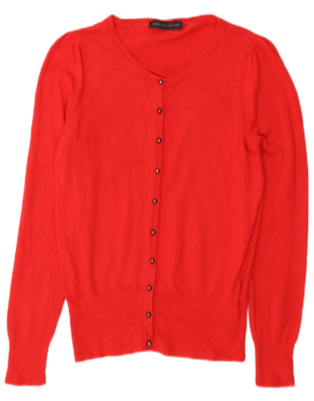 Marks & Spencer Pull Cardigan Femme UK 8 Petite Viscose Rouge