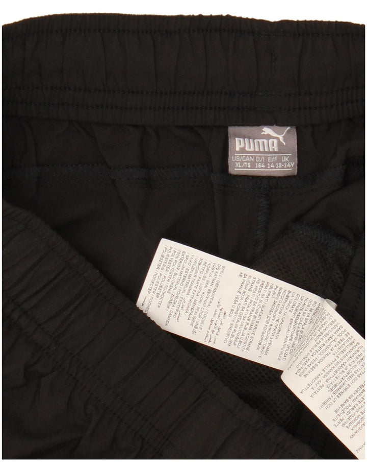 Puma Short de Sport Garçon 13-14 ans Noir Polyester
