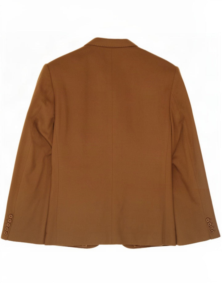 Elleci Veste blazer à 2 boutons pour homme UK 40 Large laine d'agneau marron
