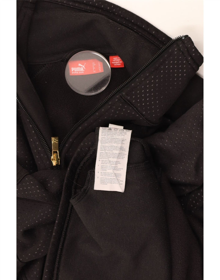 PUMA Veste de survêtement pour femme UK 44 Polyester à pois noir moyen