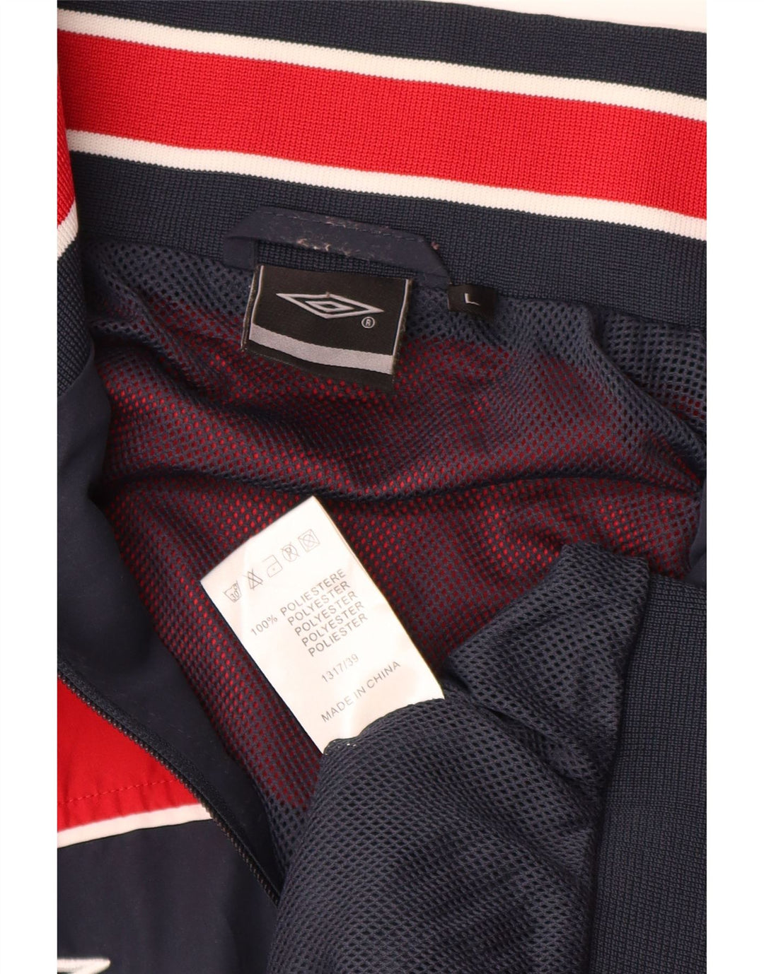 Umbro Veste de Survêtement Graphique Homme Large Bleu Marine Colorblock