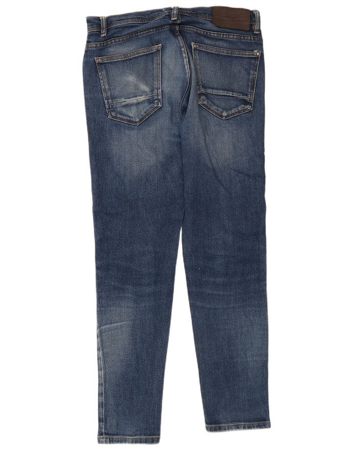 Zara Jean slim pour homme EU 42 Large W32 L30 Bleu