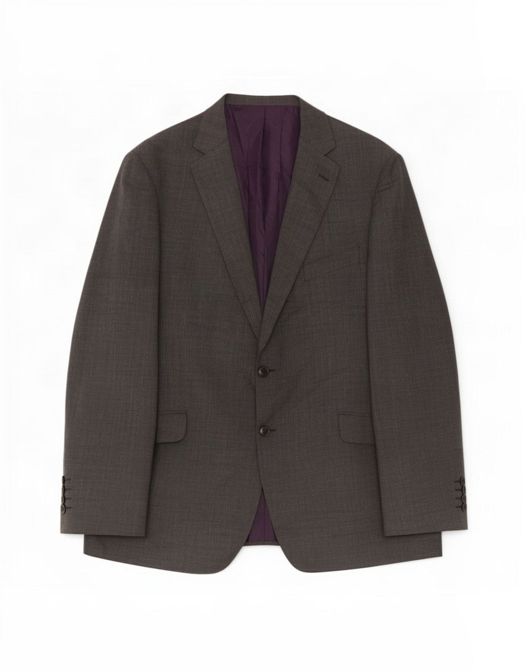 Marks & Spencer Veste Blazer 2 Boutons Homme UK 46 XL Laine Grise
