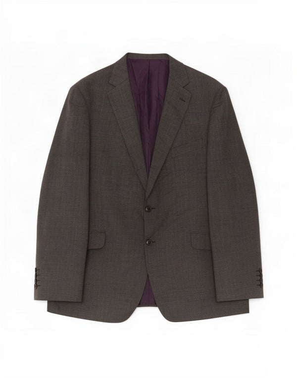Marks & Spencer Mens 2 Button Blazer Jacket UK 46 XL Grey Wool
