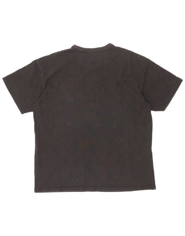 Nike T-shirt coupe ample pour homme en coton noir Taille L