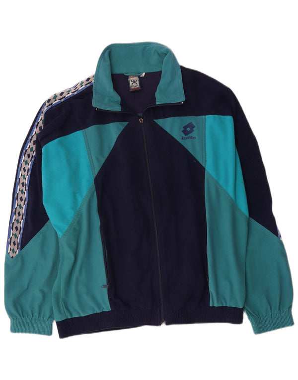 Lotto Veste de Survêtement Graphique pour Homme Large Bleu Marine Colorblock
