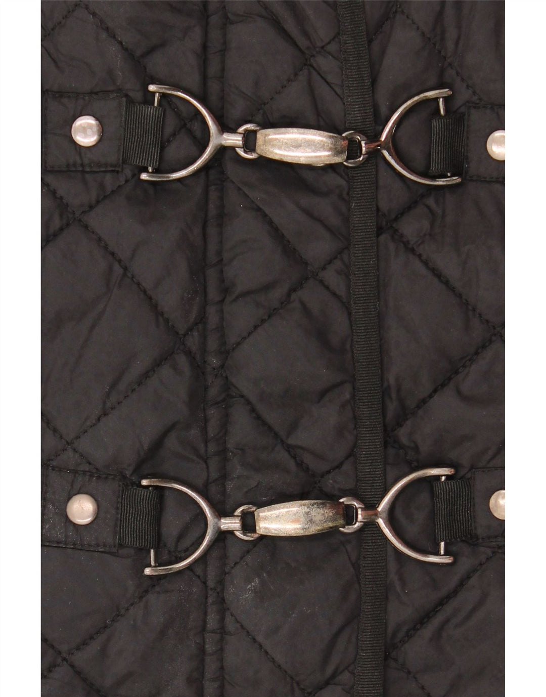 Laura Ashley Veste matelassée pour femme UK 14 Large Noir Polyamide