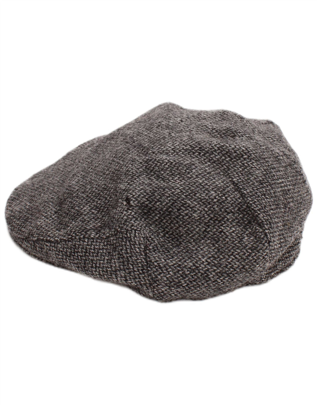 Marks & Spencer Casquette plate pour homme en laine à chevrons gris classique