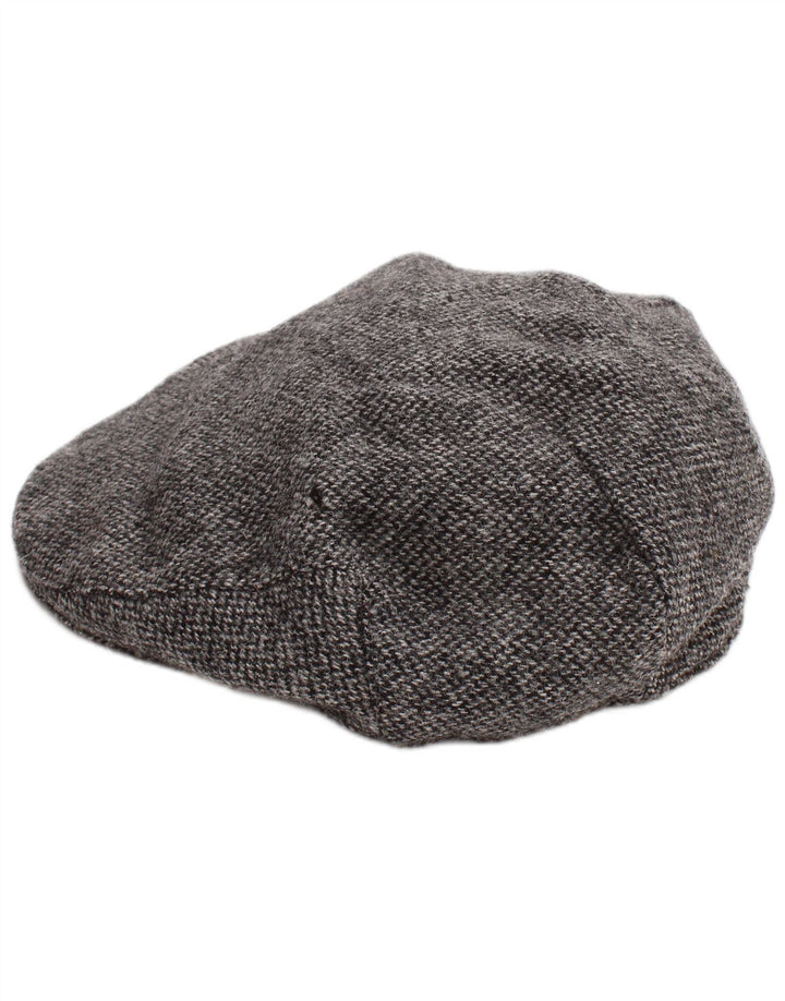 Marks & Spencer Casquette plate pour homme en laine à chevrons gris classique