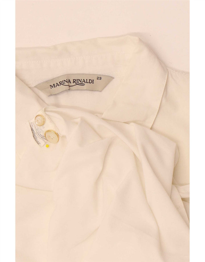 Marina Rinaldi Chemise femme taille 23 coton blanc moyen