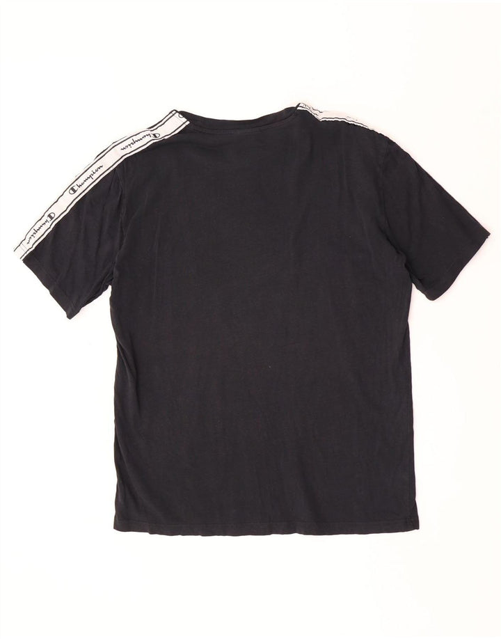 Champion T-Shirt Graphique Homme Noir Moyen Colourblock