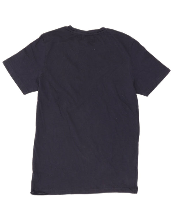 Jack & Jones Mens Regular Fit T-Shirt Top Small Bleu Marine Coton