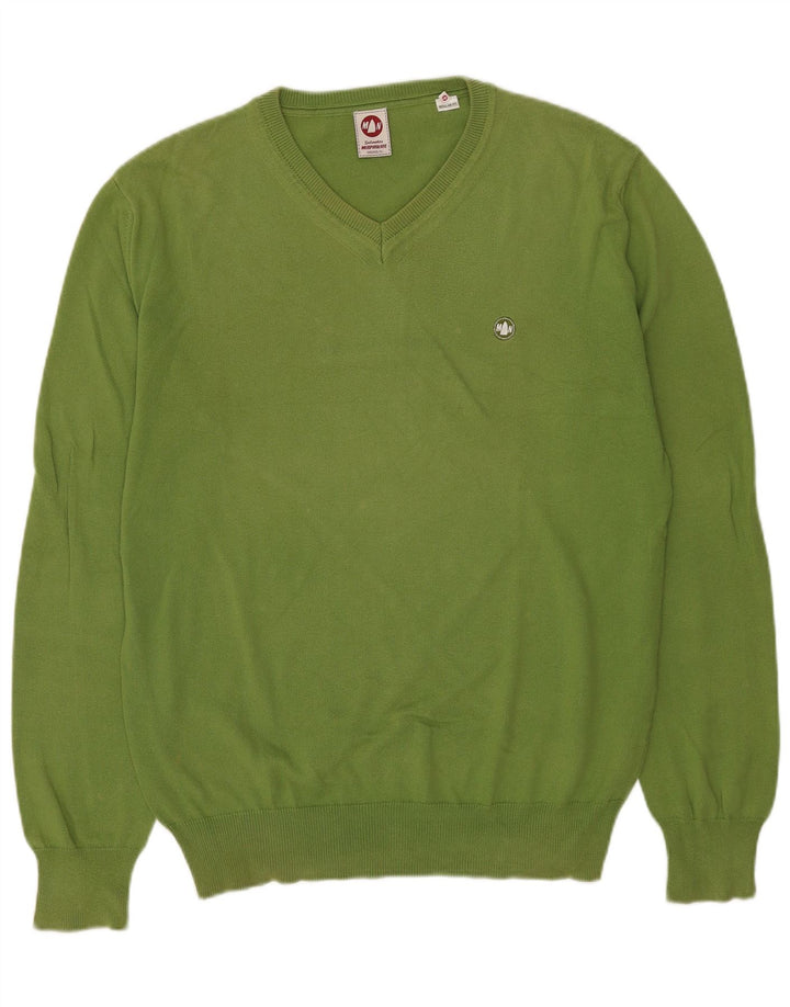 Murphy & Nye Pull à col en V pour homme Coupe régulière Sailmakers XL Vert