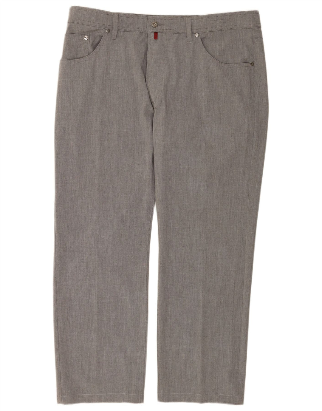 Pantalon décontracté droit homme Pierre Cardin W40 L30 gris polyester