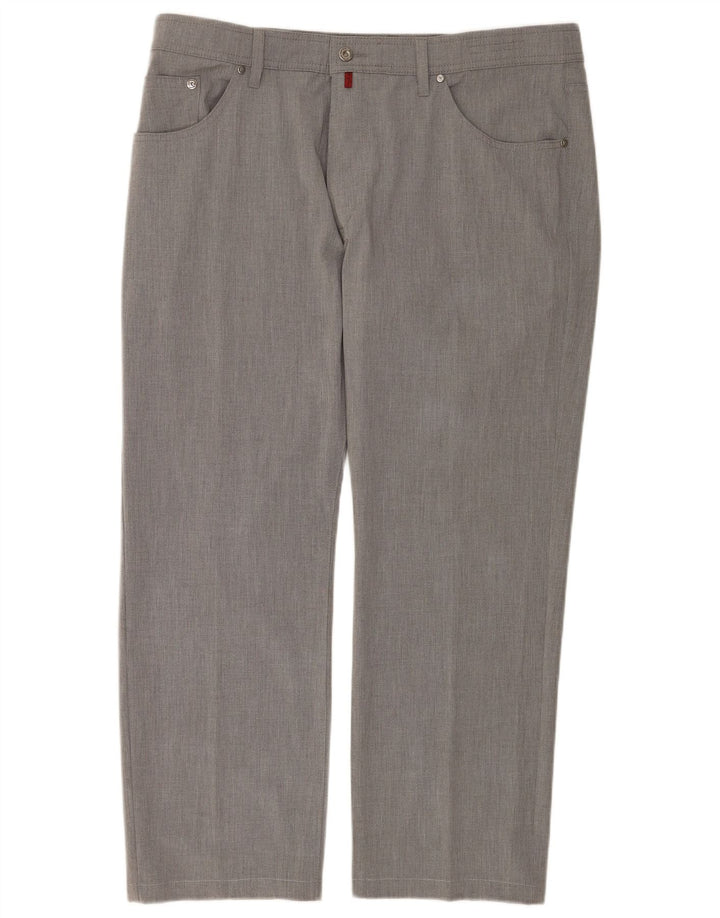 Pantalon décontracté droit homme Pierre Cardin W40 L30 gris polyester