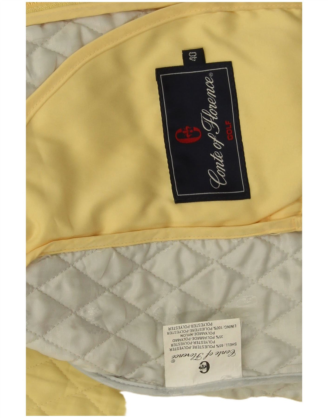 Conte of Florence Gilet matelassé femme IT 40 petit jaune polyester