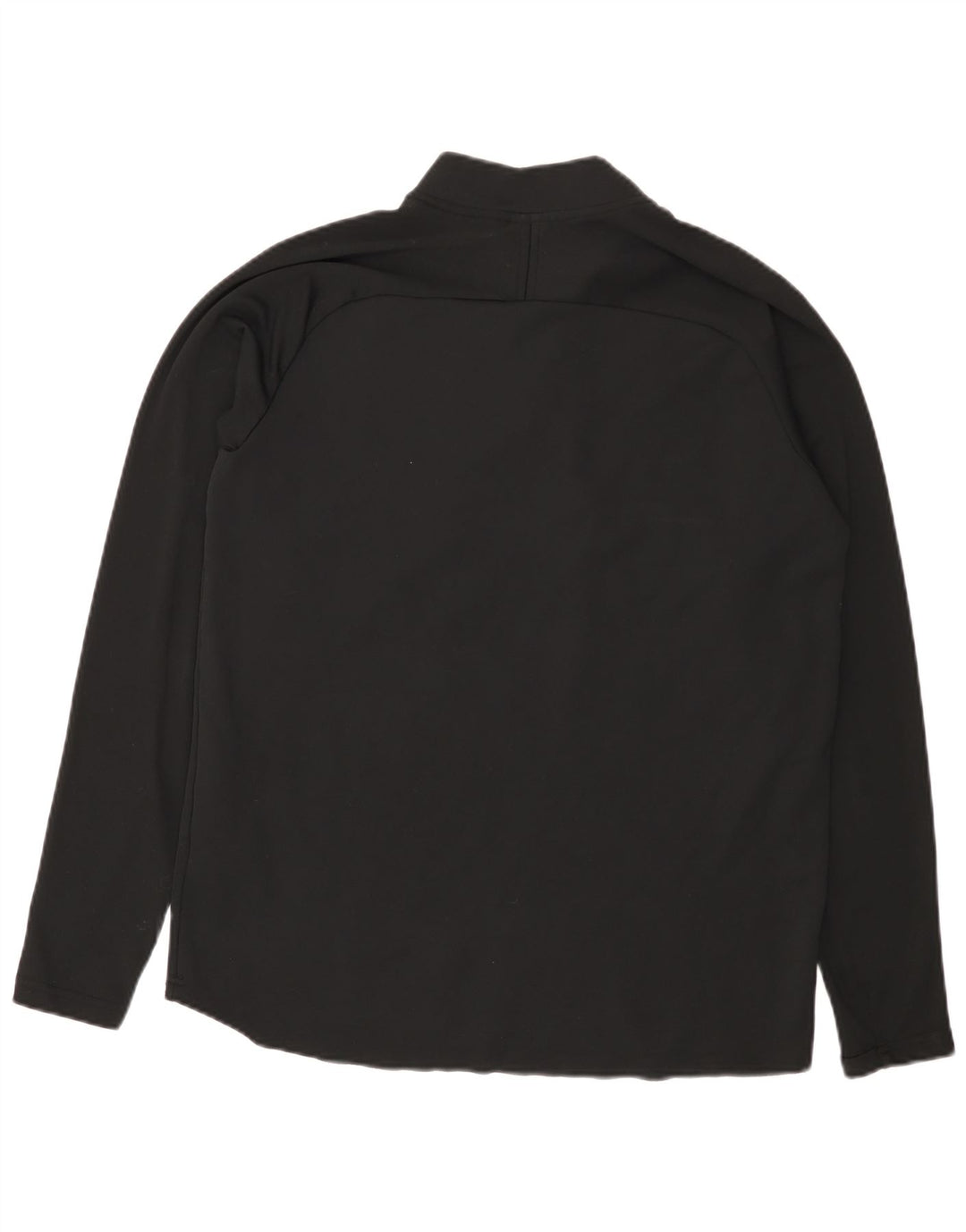 Nike Haut de survêtement Dri Fit avec col zippé et col zippé pour homme, grand, noir, color block