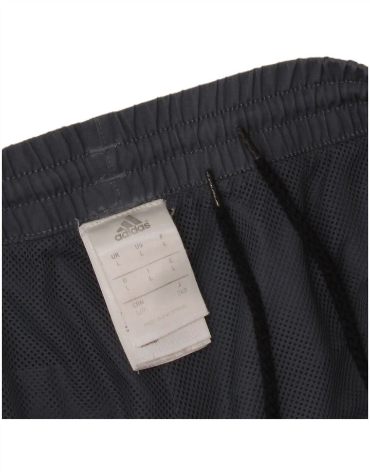 ADIDAS Pantalon de survêtement graphique pour hommes Joggers Large Gris Polyester