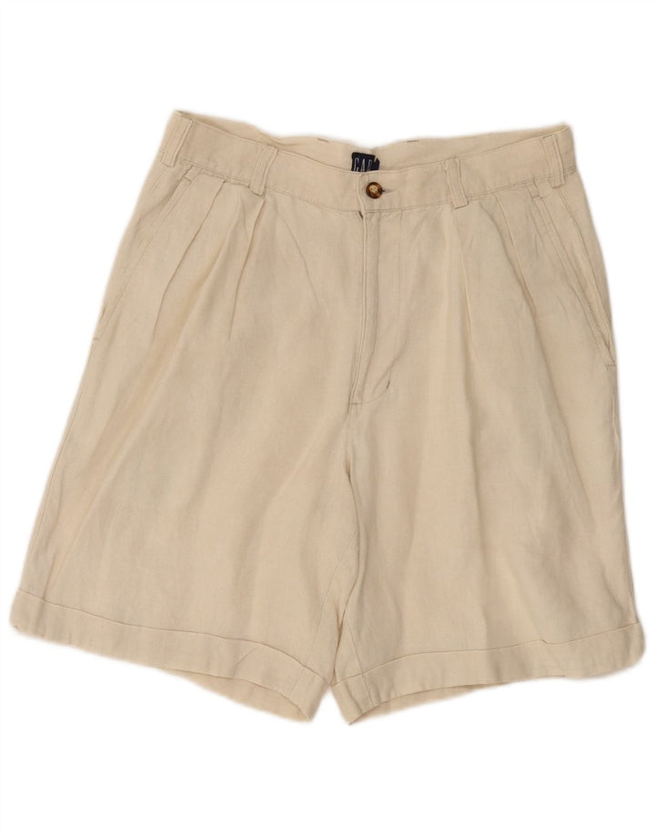 GAP Short Chino Pegged Femme W30 Lin Blanc Moyen