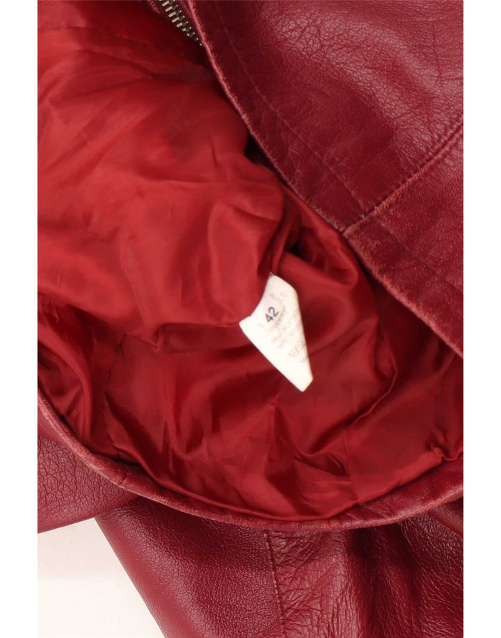 Mays Veste en cuir pour femme IT 42 Rouge moyen
