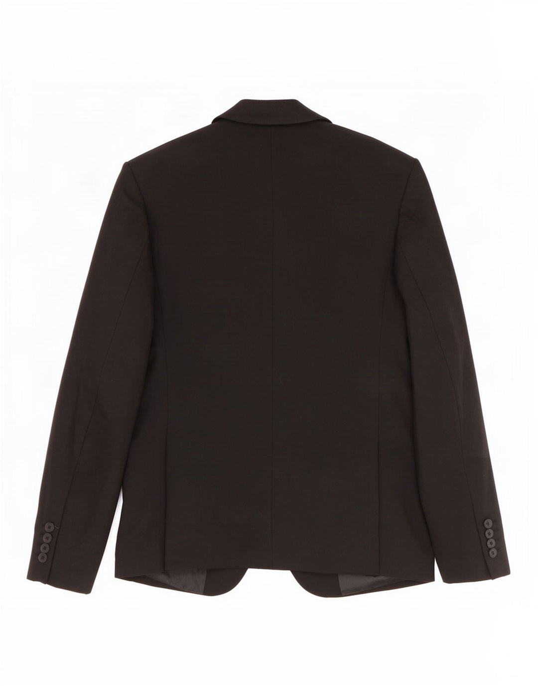 Zara Veste Blazer 2 Boutons Homme EU 48 Polyester Noir Moyen